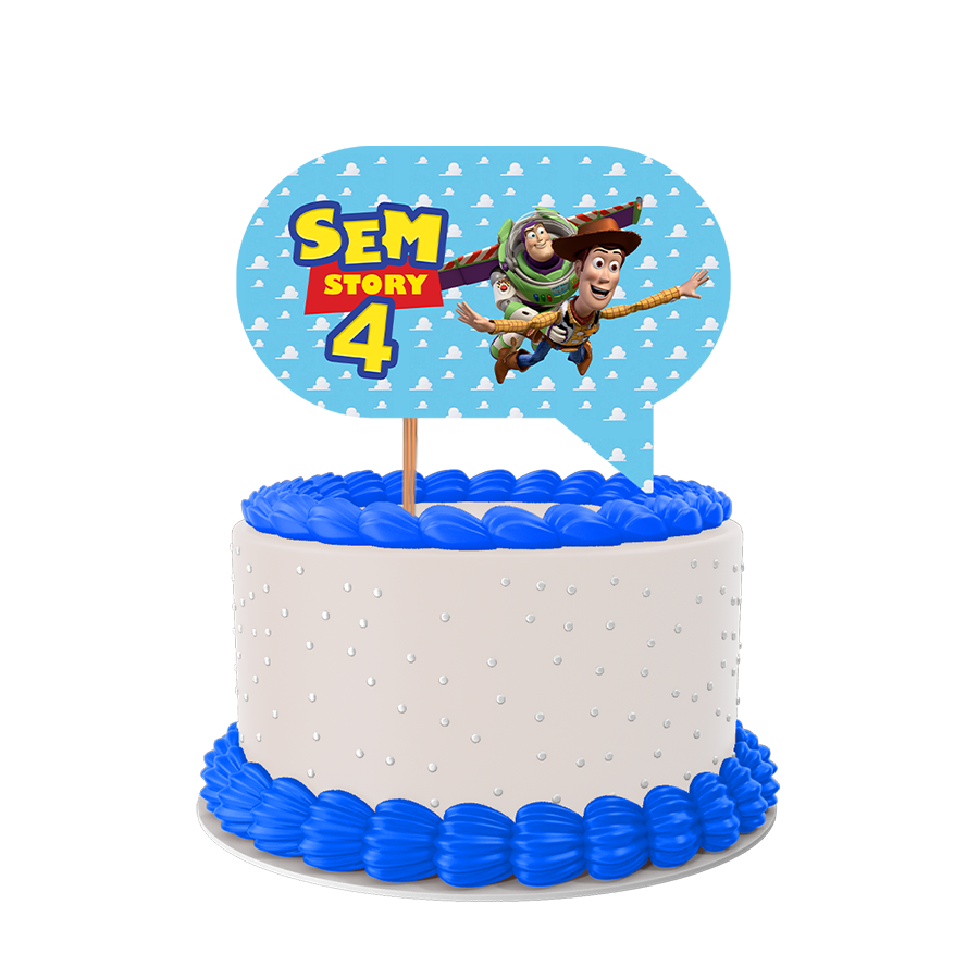 Gepersonaliseerde Toy Story taart topper
