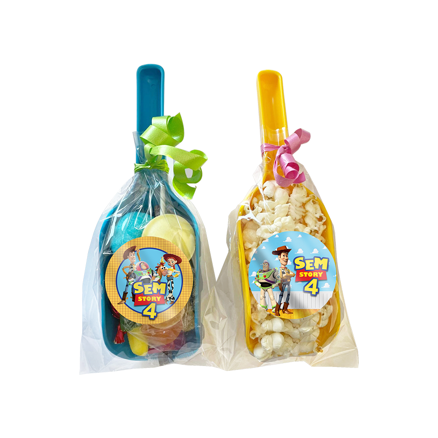 Gepersonaliseerde Toy Story snoep en popcorn schepjes
