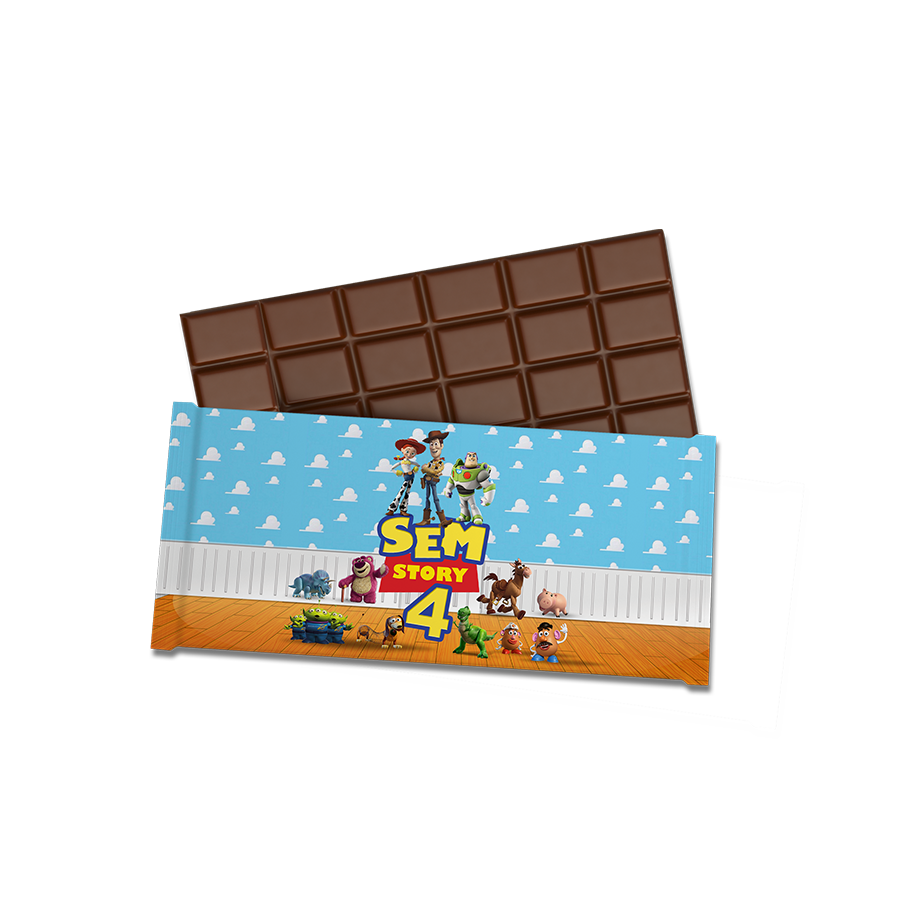 Gepersonaliseerde Toy Story chocoladereep