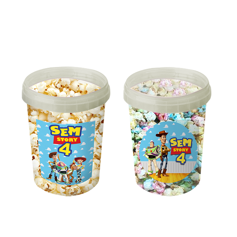 Gepersonaliseerde Toy Story popcorn emmers