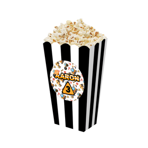 Gepersonaliseerde Graaf- en Bouwvoertuigen 3D popcorn bakjes