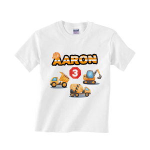 Gepersonaliseerde Graaf- en Bouwvoertuigen T-shirts