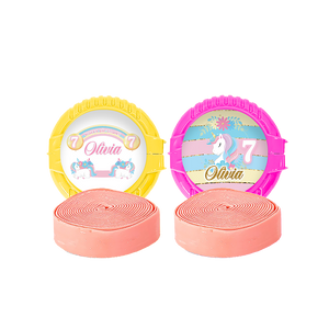 Gepersonaliseerde Unicorn ronde lollies