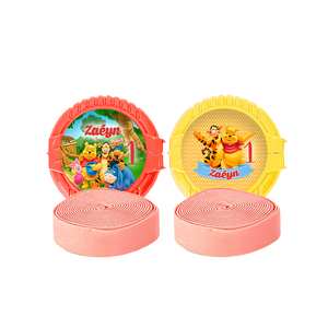 Gepersonaliseerde Winnie de Pooh ronde kauwgom rollen