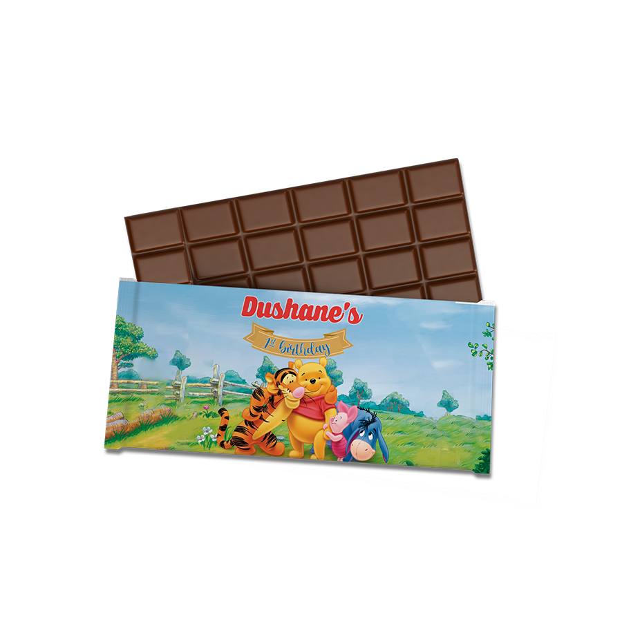 Gepersonaliseerde Winnie de Pooh chocoladereep