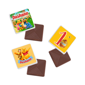 Gepersonaliseerde Winnie de Pooh napolitaanse chocolaatjes