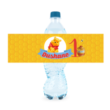 Afbeelding in Gallery-weergave laden, Gepersonaliseerde Winnie de Pooh waterfles labels en stickers
