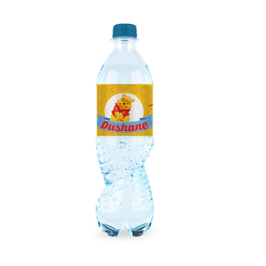 Gepersonaliseerde Winnie de Pooh waterfles labels en stickers