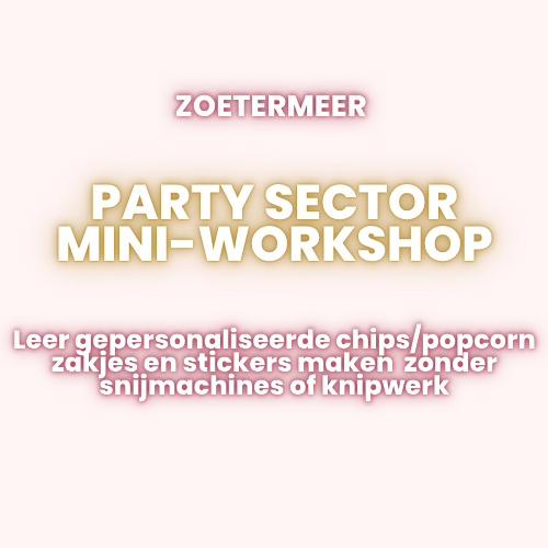 Party Sector Mini-Workshop - 2 Gepersonaliseerde Traktaties Leren Ontwerpen en Maken in 90 min