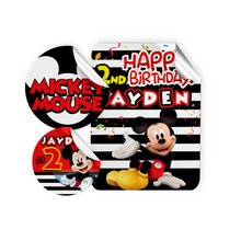 Afbeelding in Gallery-weergave laden, Gepersonaliseerde Mickey Mouse Stickers
