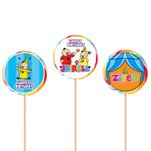 Afbeelding in Gallery-weergave laden, Gepersonaliseerde Clown ronde lollies
