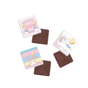 Gepersonaliseerde Unicorn napolitaanse chocolaatjes