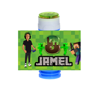 Gepersonaliseerde Minecraft bellenblaas