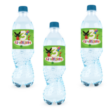 Afbeelding in Gallery-weergave laden, Gepersonaliseerde Bing Bunny waterfles labels en stickers
