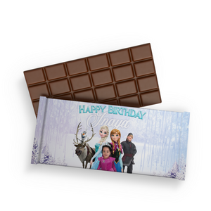 Gepersonaliseerde Frozen chocoladereep