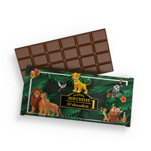 Afbeelding in Gallery-weergave laden, Gepersonaliseerde Lion King chocoladereep
