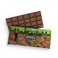 Afbeelding in Gallery-weergave laden, Gepersonaliseerde Minecraft chocoladereep
