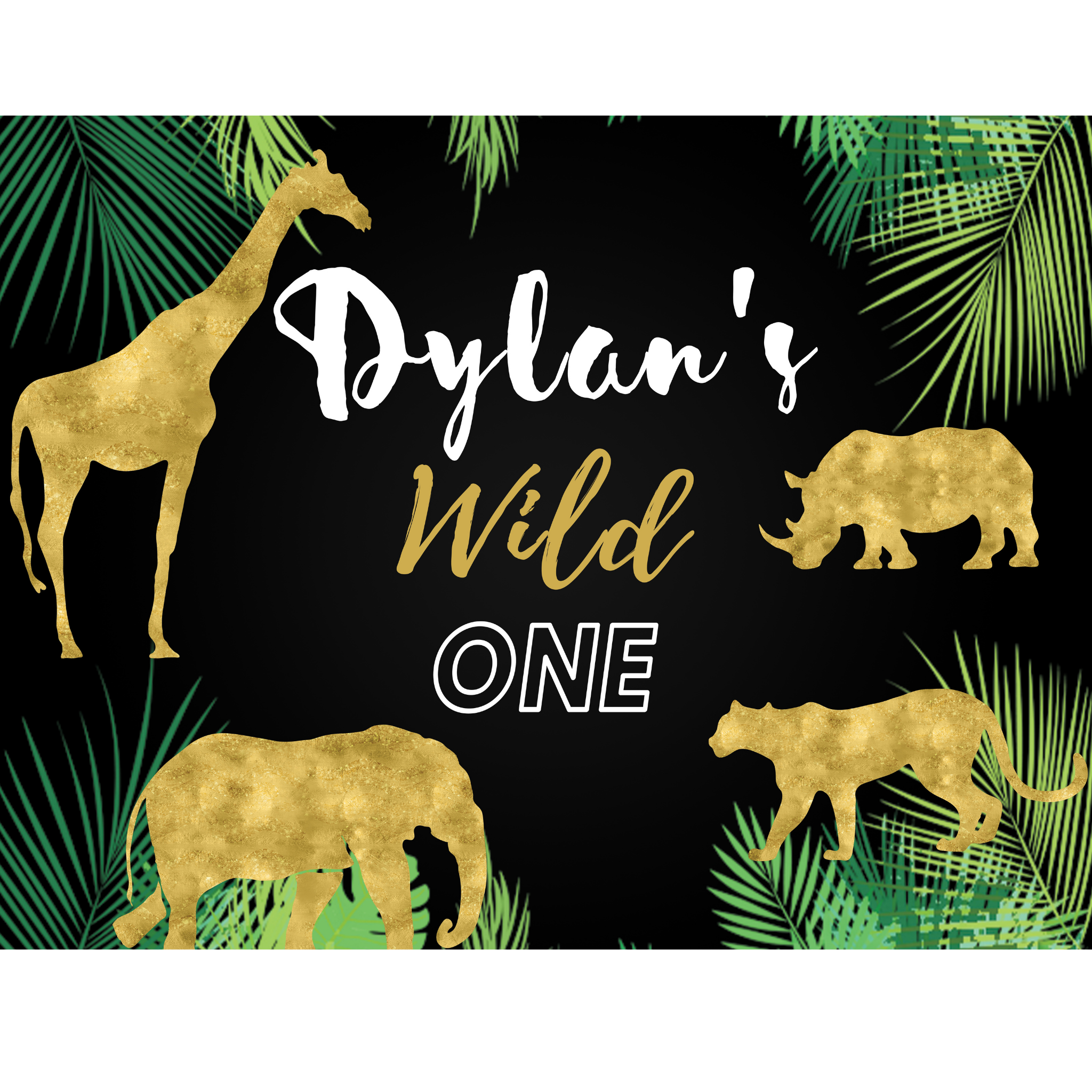 Wild One (Safari Gold) Alles-in-1 Feestpakket