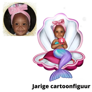 Gepersonaliseerde Zeemeermin Mermaid napolitaanse chocolaatjes