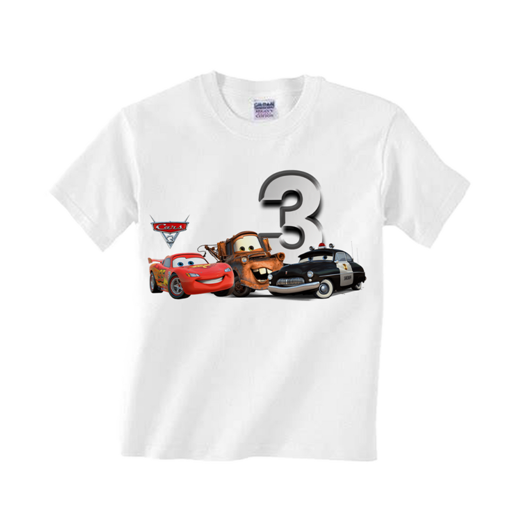 Gepersonaliseerde Cars T-shirts