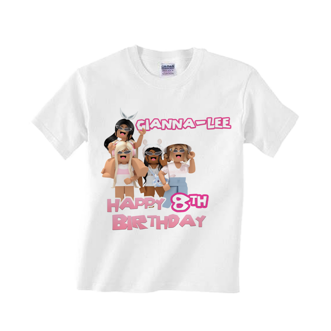 Gepersonaliseerde Roblox Meisjes T-shirts