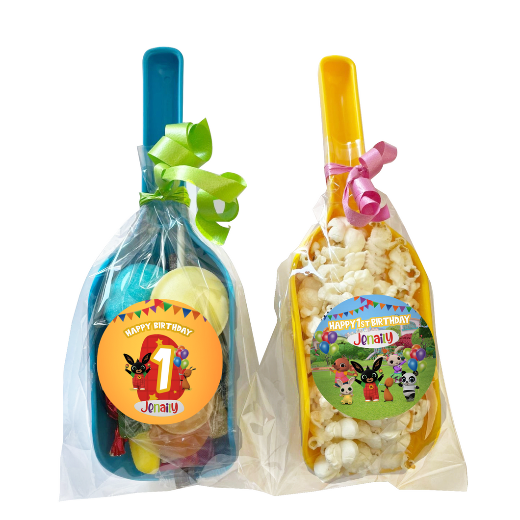 Gepersonaliseerde Bing Bunny snoep en popcorn schepjes