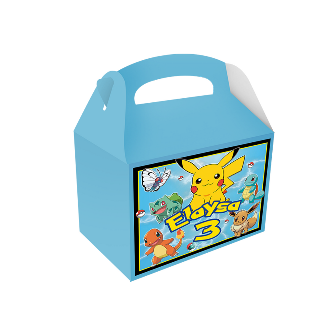 Gepersonaliseerde Pokémon traktatie uitdeel doos