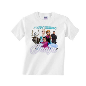 Gepersonaliseerde Frozen T-shirts