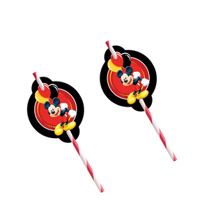 Gepersonaliseerde Mickey Mouse rietjes