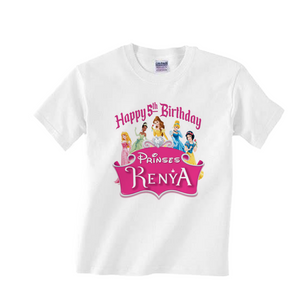 Gepersonaliseerde Prinsessen Variatie T-shirts