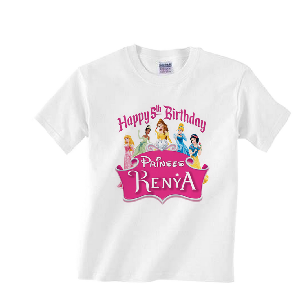 Gepersonaliseerde Prinsessen Variatie T-shirts