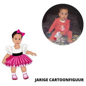 Gepersonaliseerde Minnie Mouse cupcake prikkers + omwikkeling